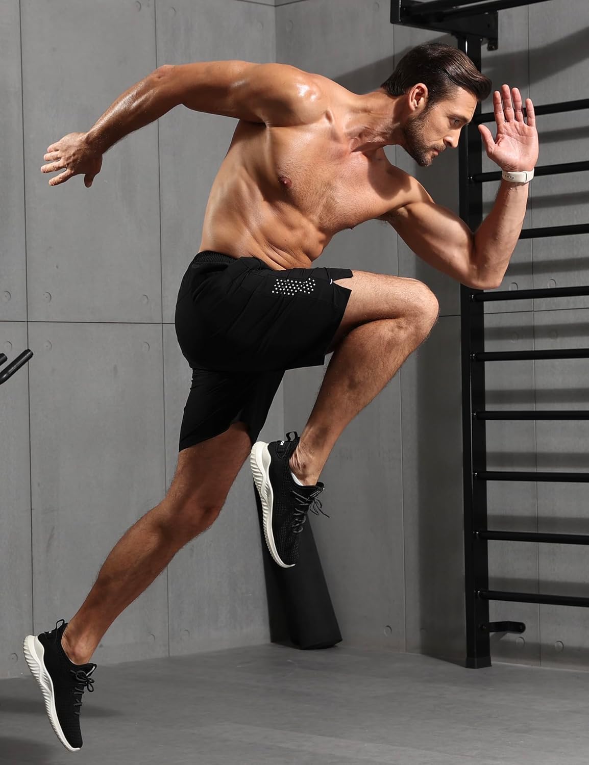 Skiennix Men's Athletic Running Shorts - Quick Dry Lightweight 7" Workout Gear for Gym & Sports