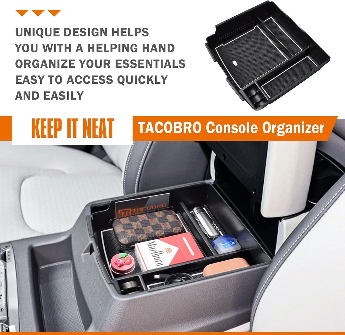 TACORBO Center Console Tray for Kia Carnival 2022-2026