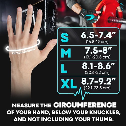 MhIL Workout Gloves for Men - Comfortable Gym Gloves with Enhanced Grip & Wrist Wrap Support | Weight Lifting Protection