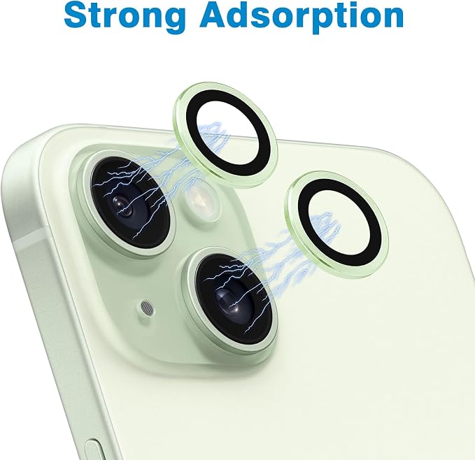 Compatible with iPhone 15 and 15 Plus Camera Lens Protector, Anti-Scratch Lens
