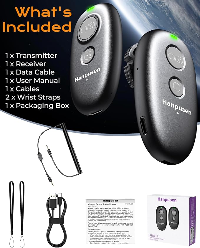 for Panasonic LUMIX Camera Rechargeable Remote Shutter Release