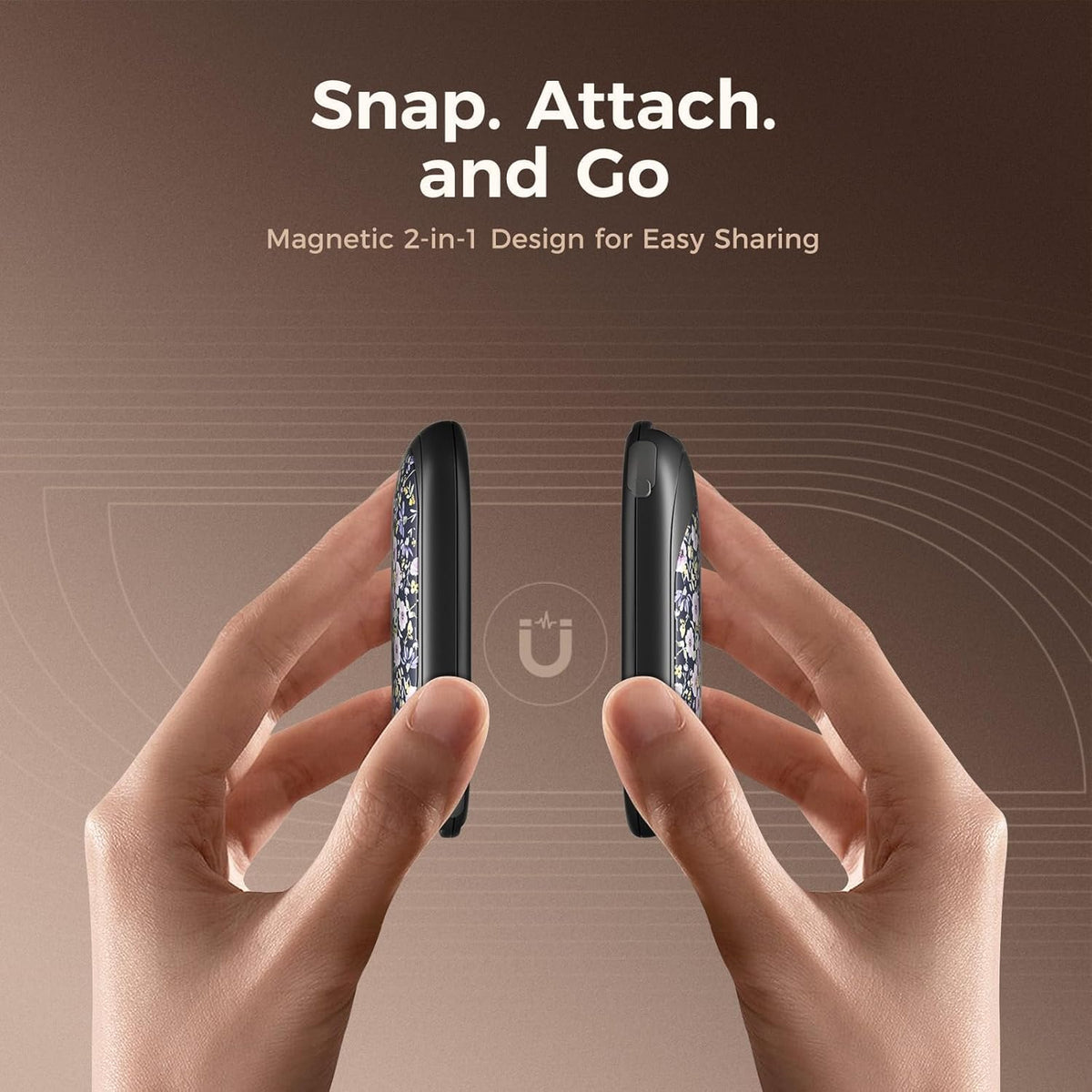 OCOOPA Rechargeable Magnetic Hand Warmers - 3 Heat Settings, Pocket-Sized, Lasts Up to 8 Hours | Perfect for Outdoor Activities