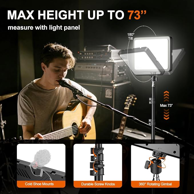 EMART LED Video Light Kit, 35W/3600lux Studio Lights
