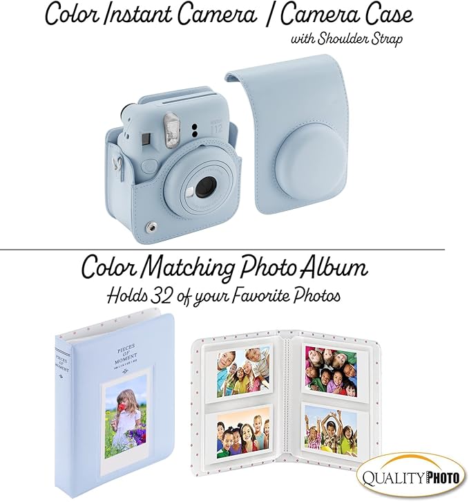 Fujifilm Instax Mini 12 Instant Camera + 60 Photo Prints + Quality Photo Value