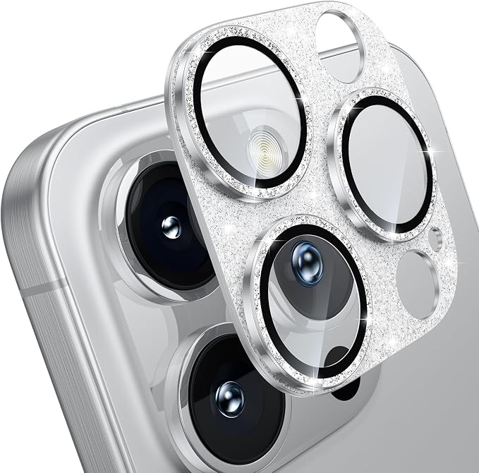 WSKEN for iPhone 16 Pro/iPhone 16 Pro Max Camera Lens Protector, Metal Aluminum