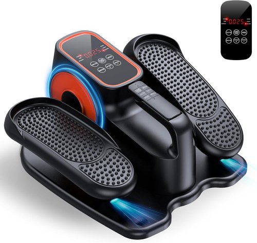 DUREXO Under Desk Elliptical - Portable Electric Leg Exerciser for Seniors | 12 Adjustable Speeds, Remote Control