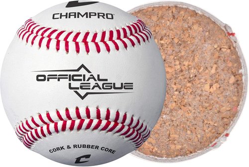 CBB-90 Durahide Cover Baseballs - Black Champro Bucket with 30 Balls & Rods Can Sleeve Included