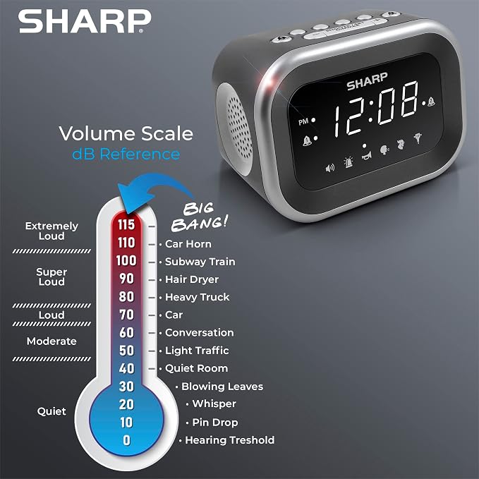 Sharp Big Bang Super Loud Alarm Clock
