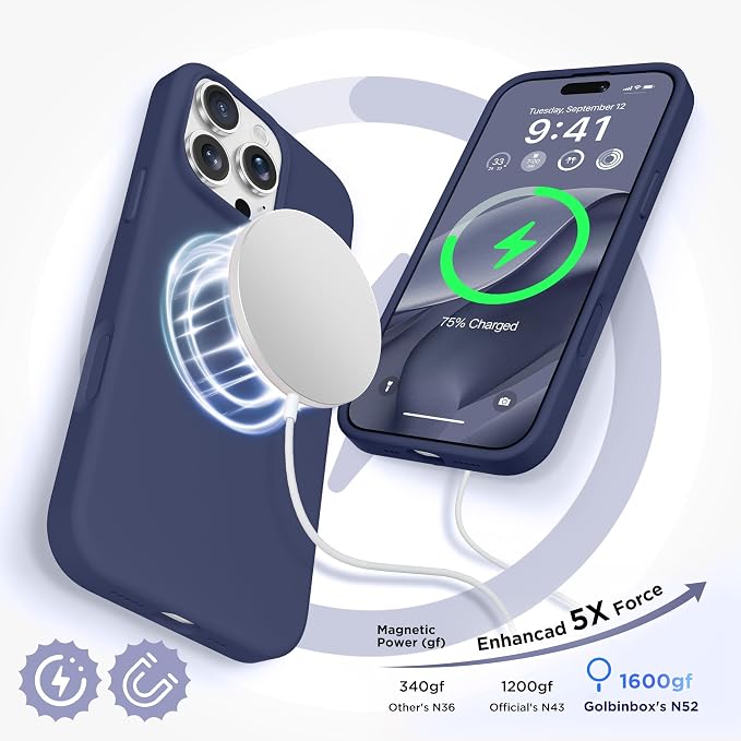 GolbinBox Magnetic for iPhone 16 Pro Case, Compatible