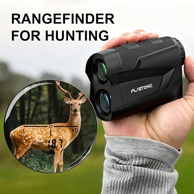 Precision Laser Rangefinder for Golf & Hunting, 800/1000/1300 m Range, 6X