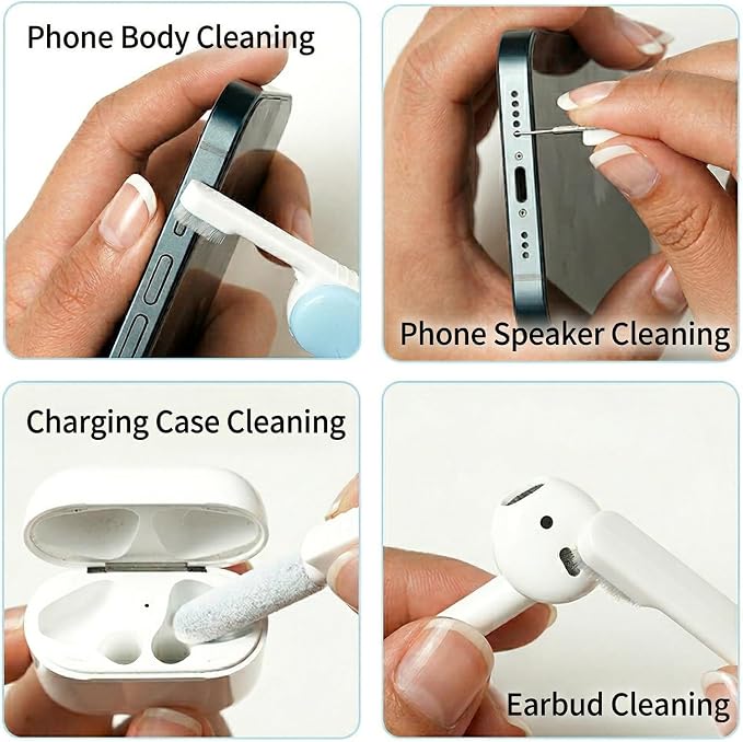 Electronic Cleaning Kit for Earbuds Phone, 3-in-1 Cleaner Tool