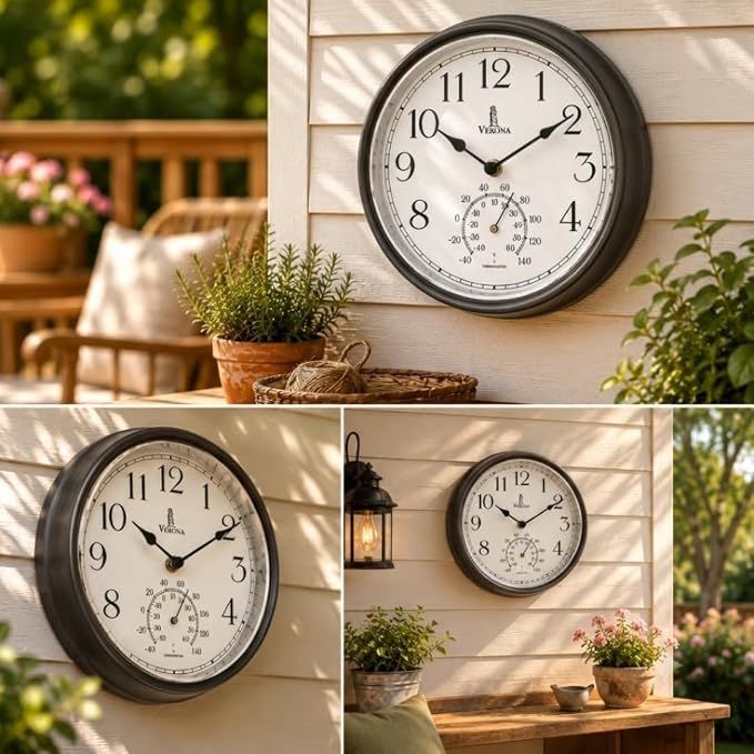 Outdoor Clocks for Patio Waterproof