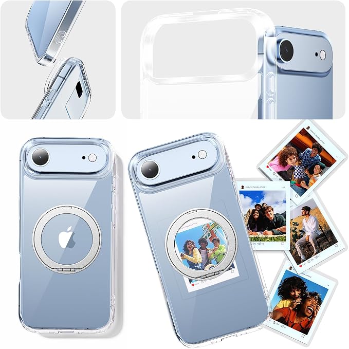toushion 3 in 1 for iPhone Case Clear, Shockproof for iPhone Air