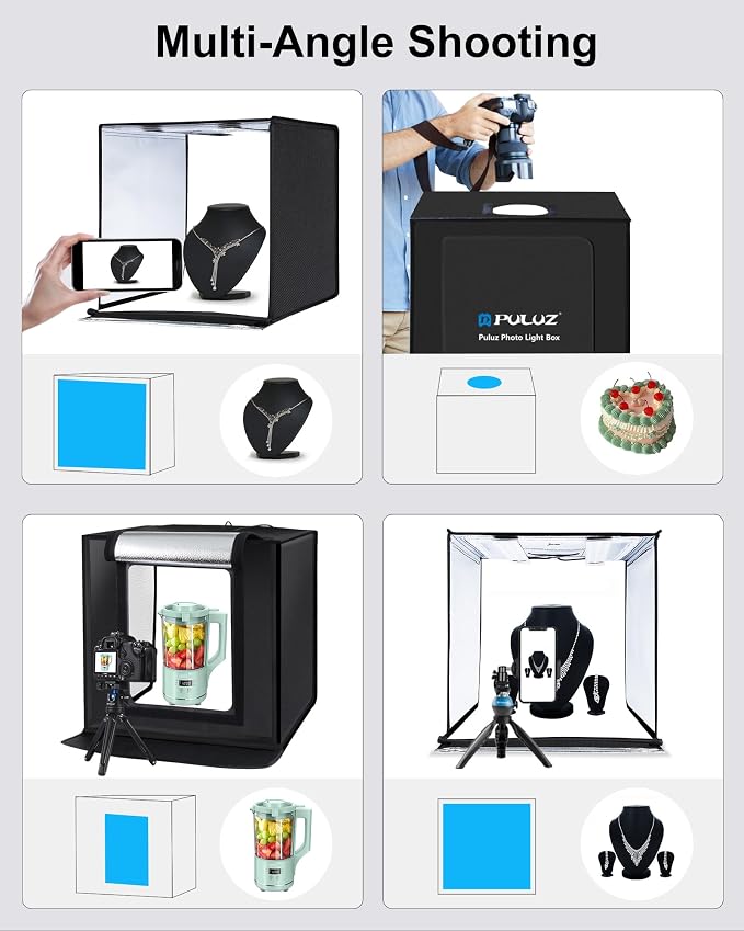 PULUZ Light Box Photography, 24x24 inch Large Photo Studio Light Box,