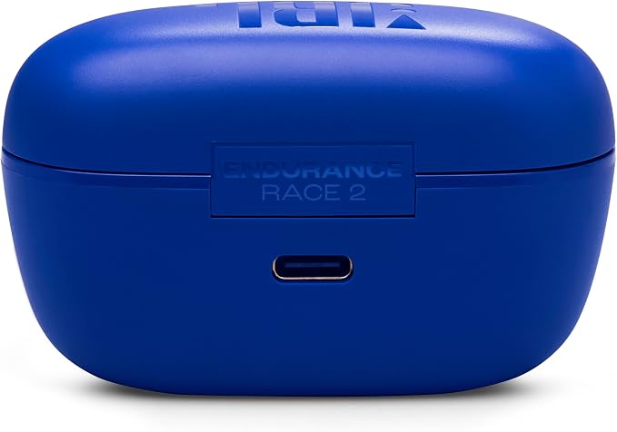 JBL Endurance Race 2 - True Wireless Earbuds - Blue | Waterproof and dustproof, Ergonomic wing enhancer with Twistlock technology, Enhance your work-out with Sports Mode