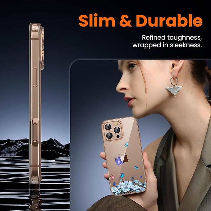 toushion 3 in 1 for iPhone 16 Pro Case Clear, Screen Protector *1 & Camera Lens