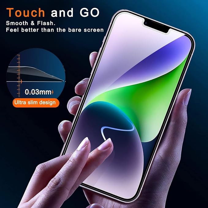 Ferilinso for iPhone 14 Plus iPhone 13 Pro Max Privacy Screen Protector 2 Pack