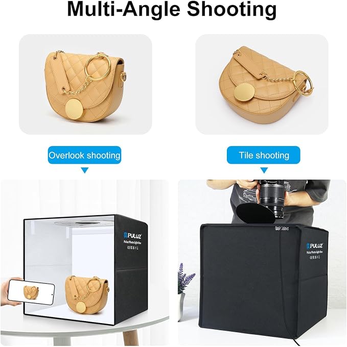 PULUZ Light Box Photography, 20x20 inch Portable Photo Studio Light Box