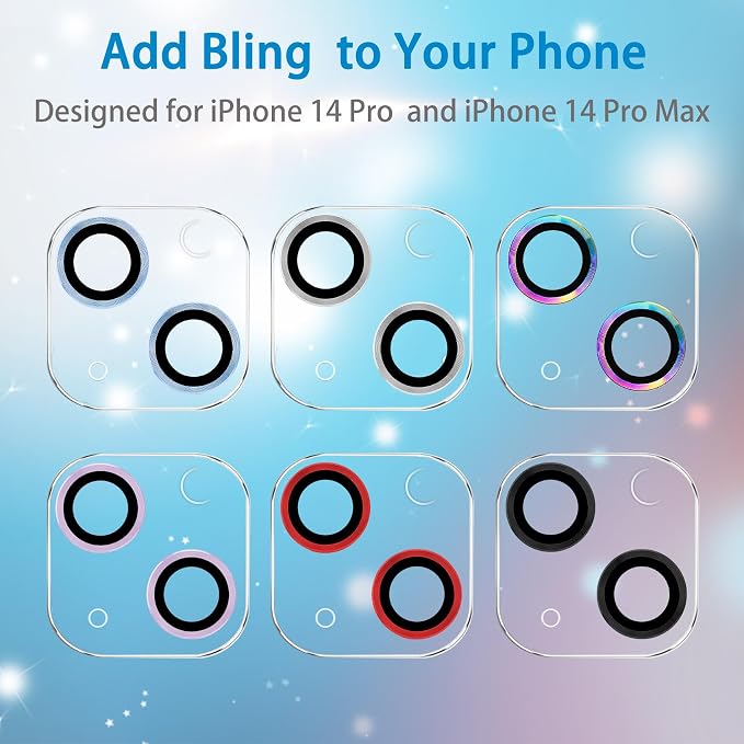 Dengduoduo 3 Pack Tempered Glass Camera Lens Protector
