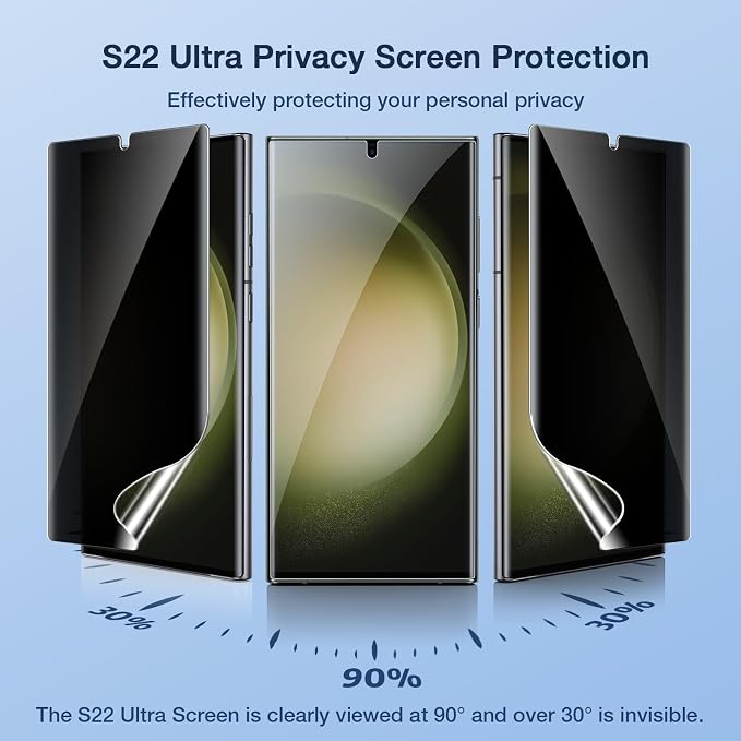 LK 2 Pack for Samsung Galaxy S23 Ultra Screen Protector, 2 Pack Glass Camera