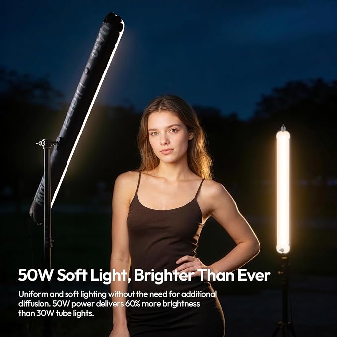Ulanzi UA50 50W Inflatable LED Air Pillar Light 2700K-6500K Bi-Color Video