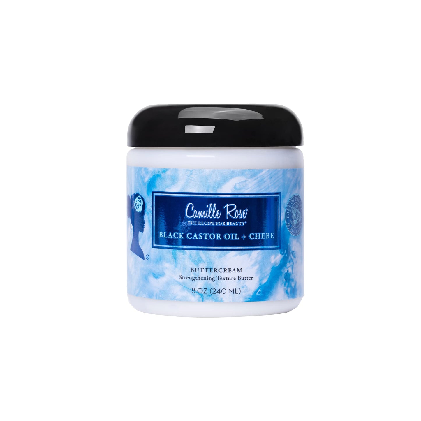 Camille Rose Black Castor Oil & Chebe Buttercream, Strengthening And Styling Butter To Restore Moisture For Thick, Textured Hair
