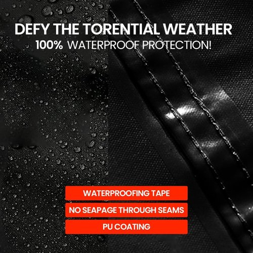 Bike Cover for 2-3 Bikes | 600D Waterproof Heavy-Duty Outdoor Storage - Fits eBikes, Mountain Bikes & More