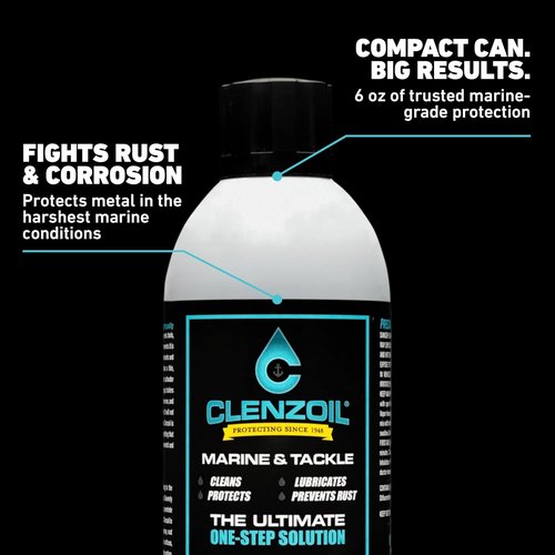 CLENZOIL Marine & Tackle Fishing Gear Oil Lubricant - Perfect for Reels, Motors & Downriggers - Easy Applicator