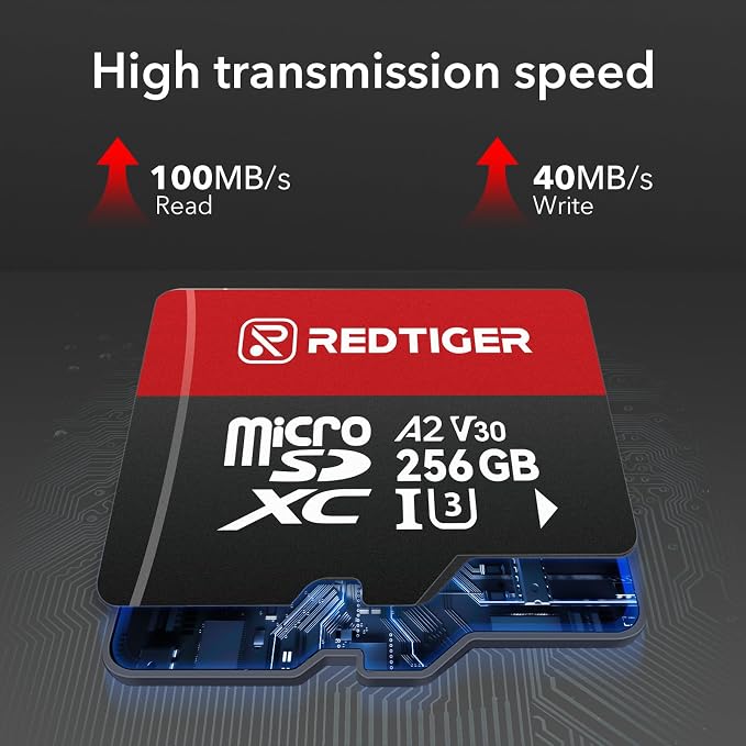 REDTIGER High Speed 256GB Micro SD Card
