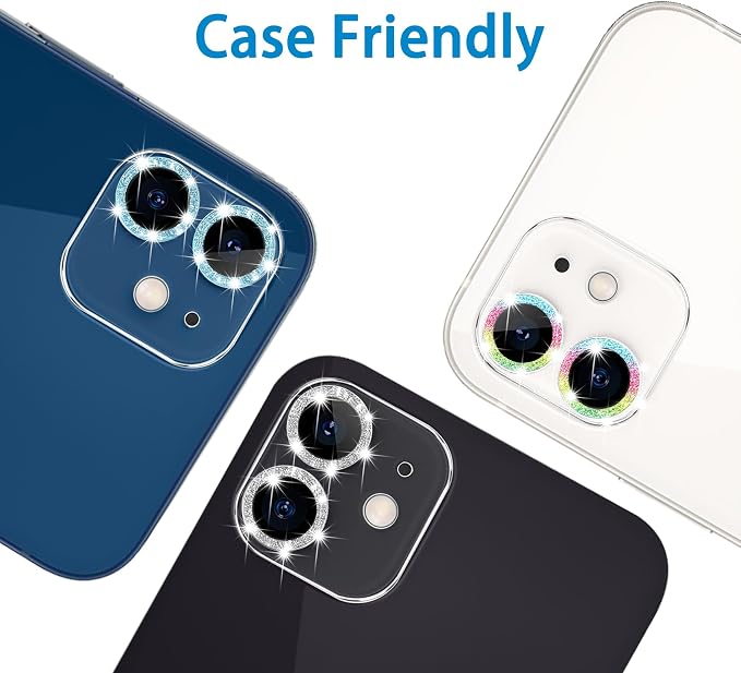 Dengduoduo 3 Pack Tempered Glass Camera Lens Protector