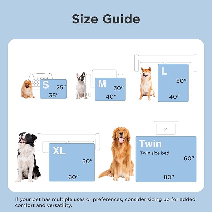 Bedsure Cooling Blanket for Medium Dogs with Breathable Air-Core Fill Q-MAX>0.4 - Dog Cooling Mat Soft, Lightweight Pet Cat Throw Cold Blanket Washable for Summer, Pale Jade, 30x40