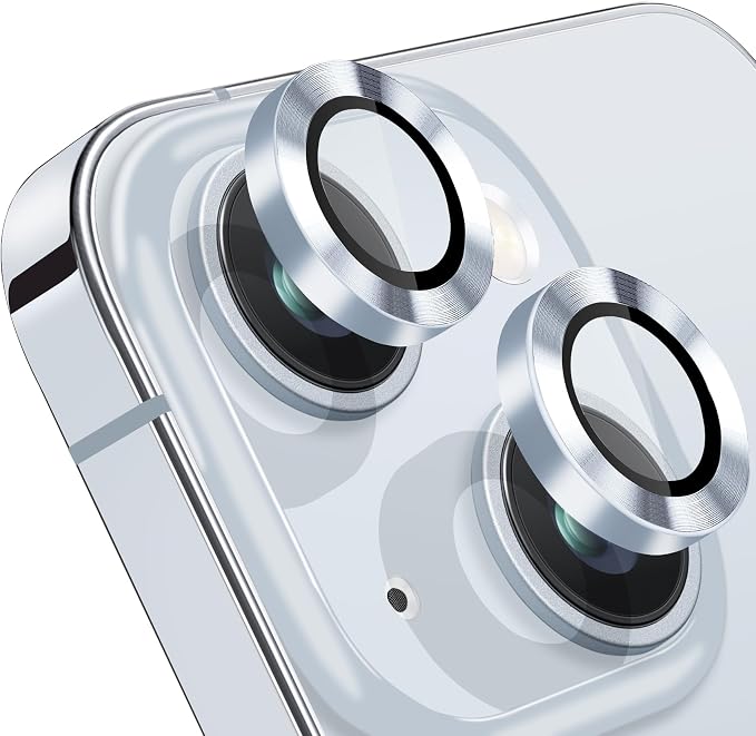 Compatible with iPhone 15 and iPhone 15 Plus Camera Lens Protector,