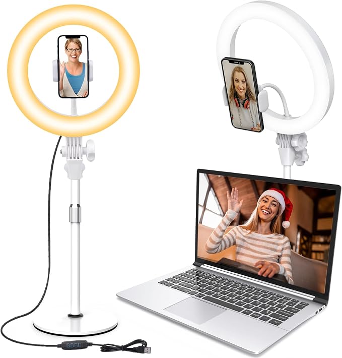 Ring Light with Stand, Zoom Lighting