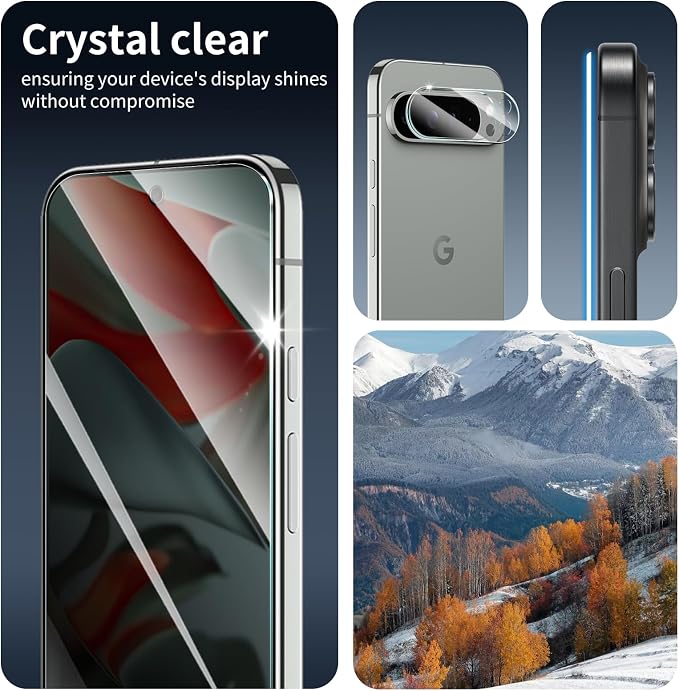 3+3+1-Pack, Privacy Screen Protector and Camera Lens Protector