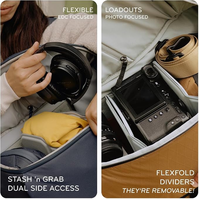 Peak Design Everyday Backpack 30L, MagLatch Top, Dual Side Access, FlexFold