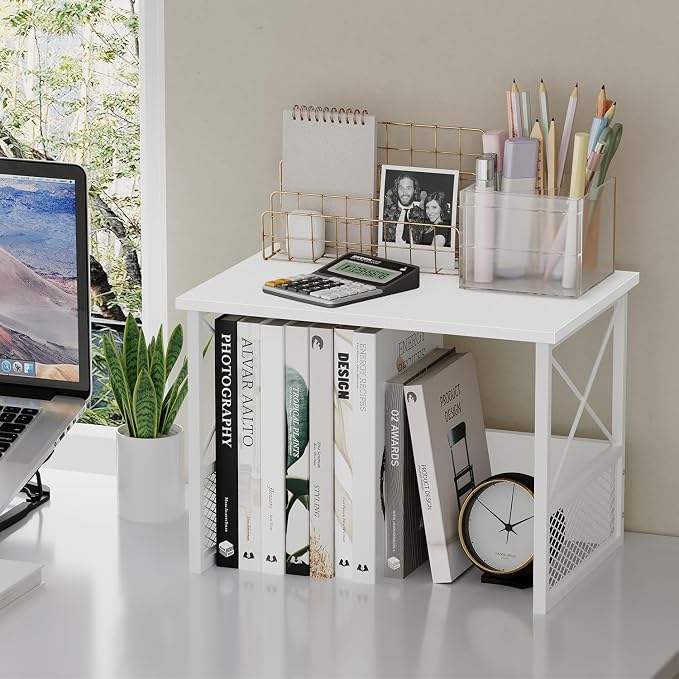 Printer Stand for Desk, Desktop Printer Stand Shelf Organzier for Home Office