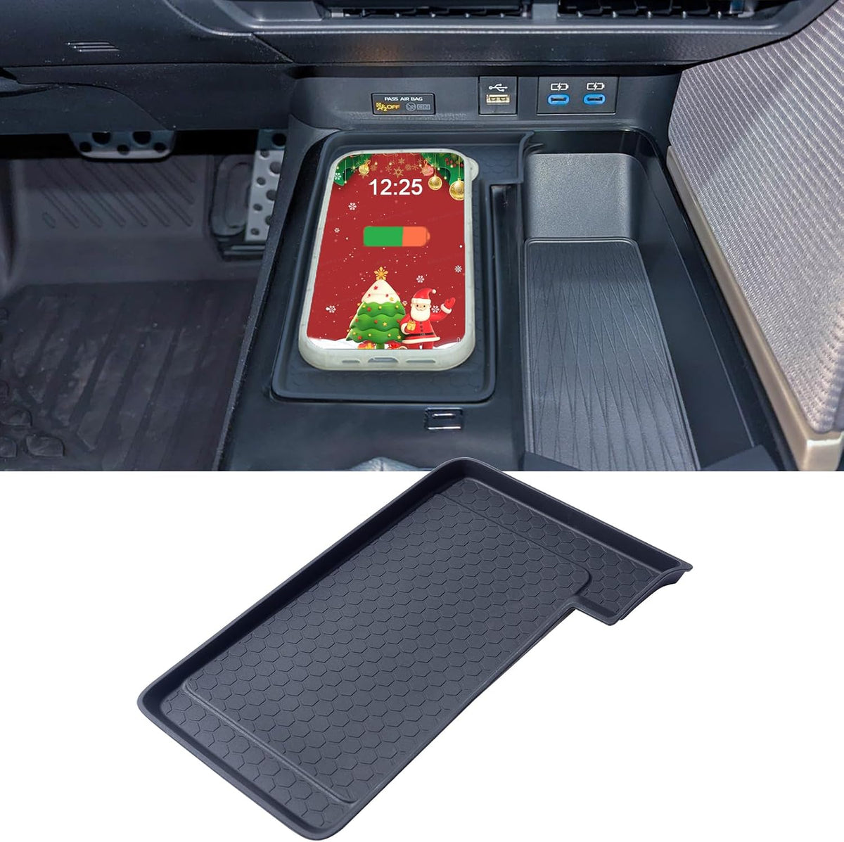 TOPINSTALL Premium Front Center Console Tray for 2025 2026 Toyota Camry