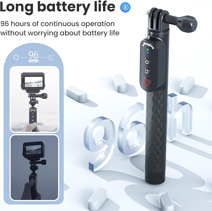 Remote Control Selfie Stick Rechargeable Waterproof 100CM Stretchable Compatible