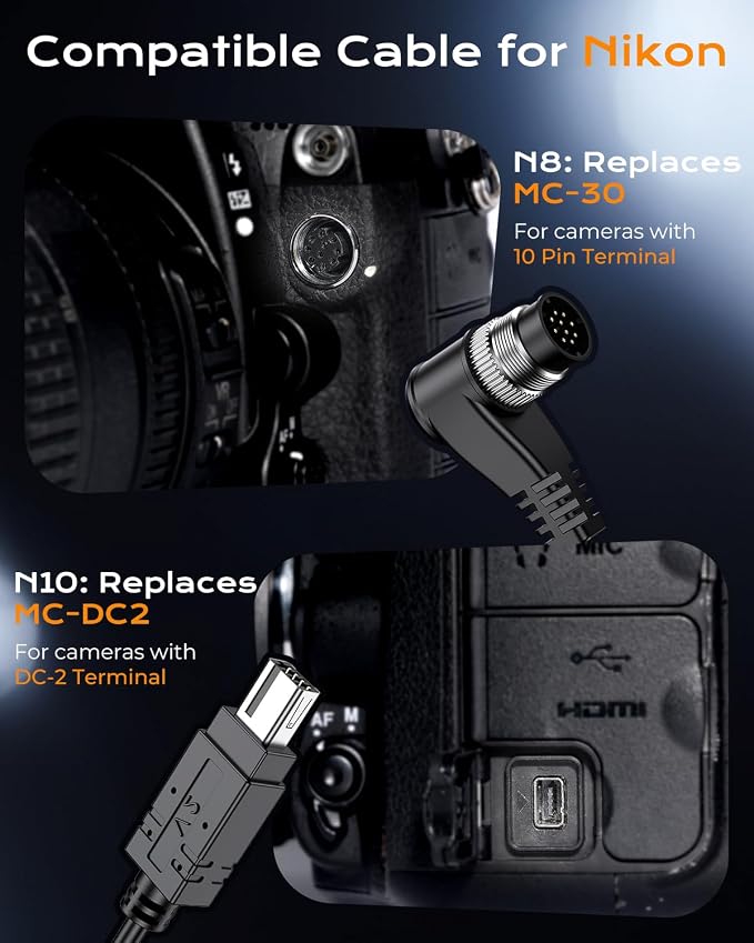 for Nikon Camera Rechargeable Remote Shutter Release