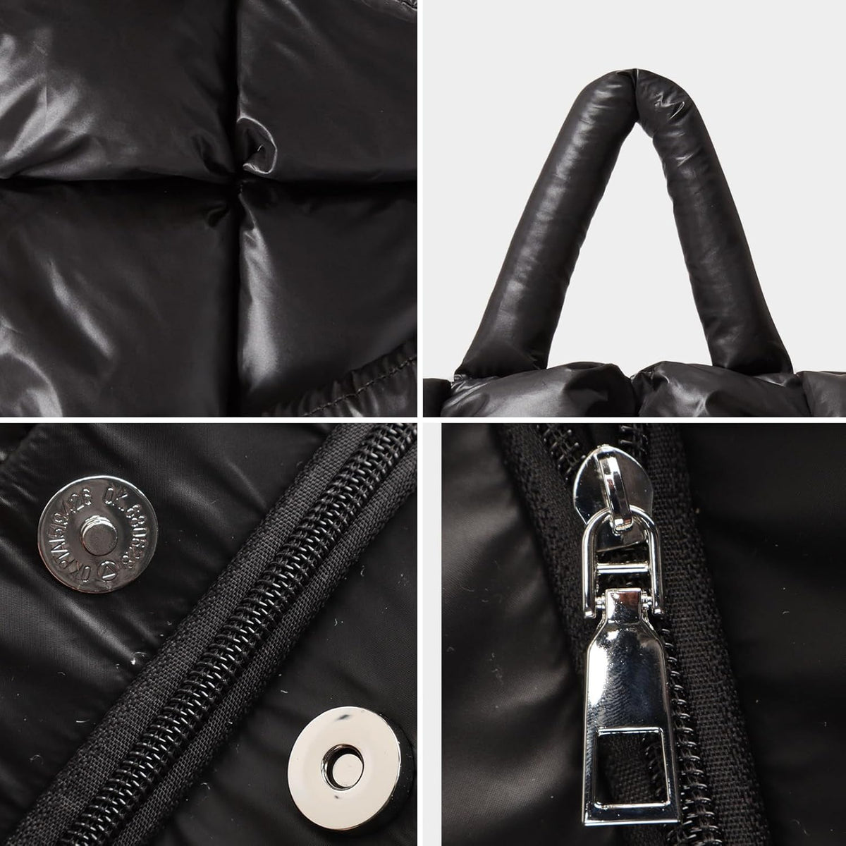 Skiennix Puffer Tote Bag - Soft, Quilted Winter Handbag for Women | Lightweight Cotton Design