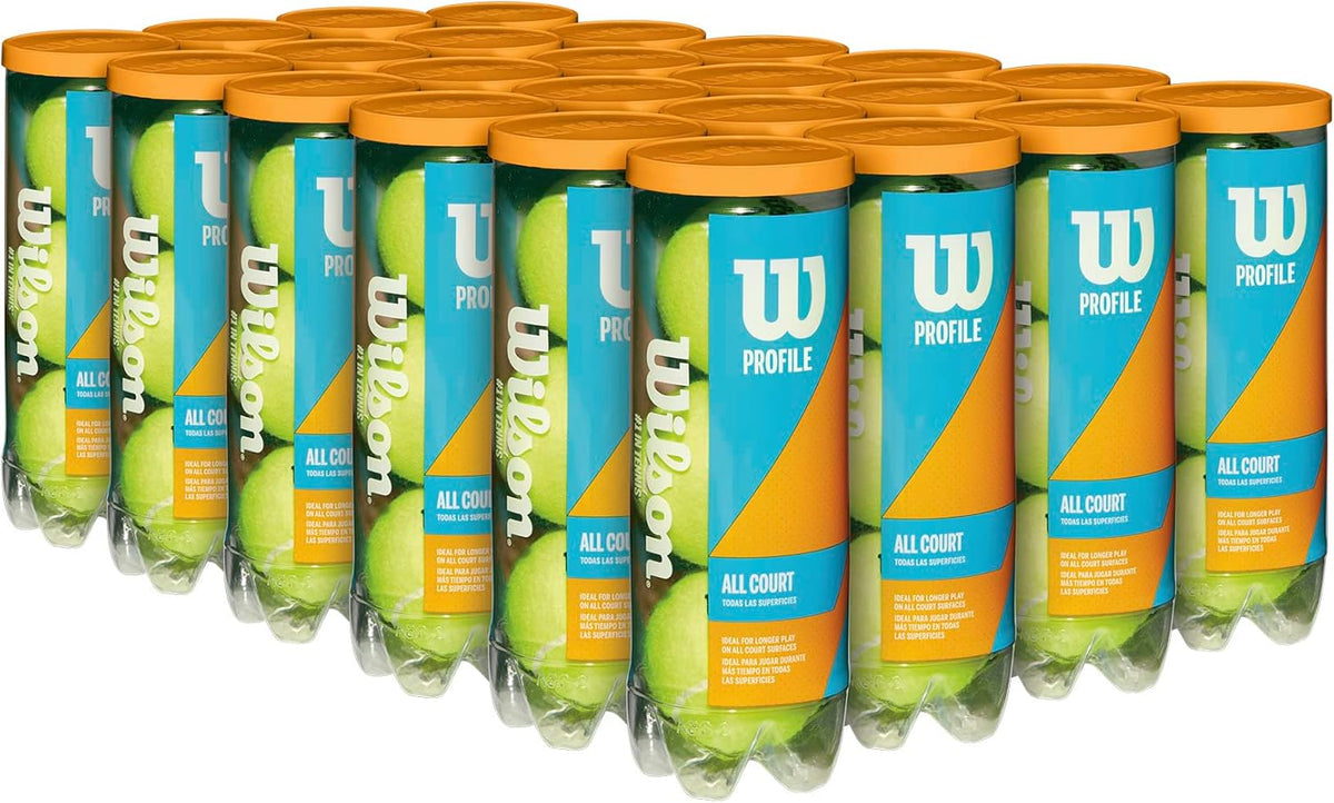 Wilson Prime All Court Tennis Balls - Durable Performance for All Surfaces | 3-Pack