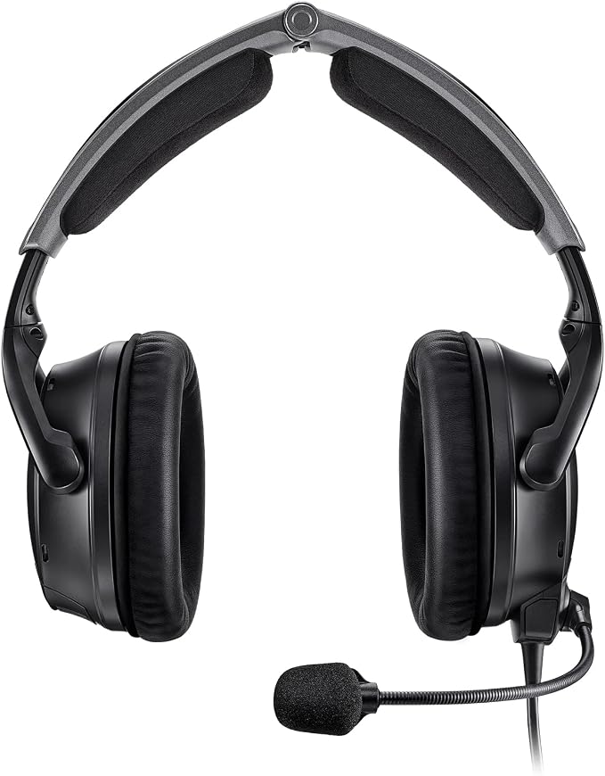 Bose A30 Bluetooth Aviation Headset - Lightweight Comfortable Design, Adjustable ANR and Noise Cancelling Microphone, [XLR (5 pin)] – Black