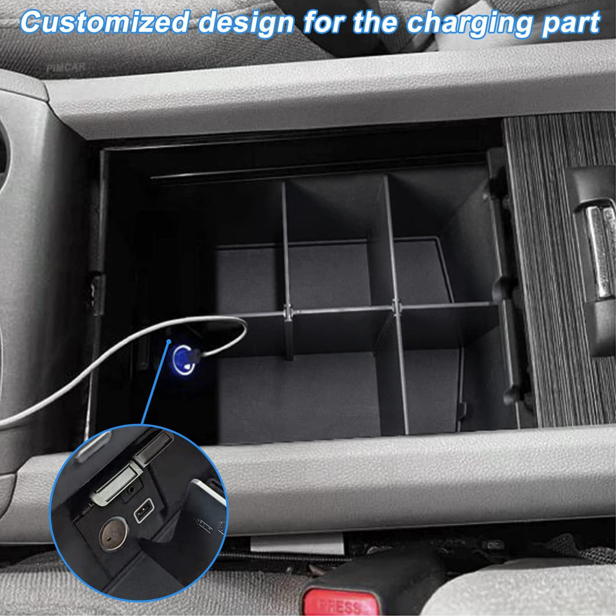 Center Console Organizer for 2016-2022 Honda Pilot/Ridgeline/Passport