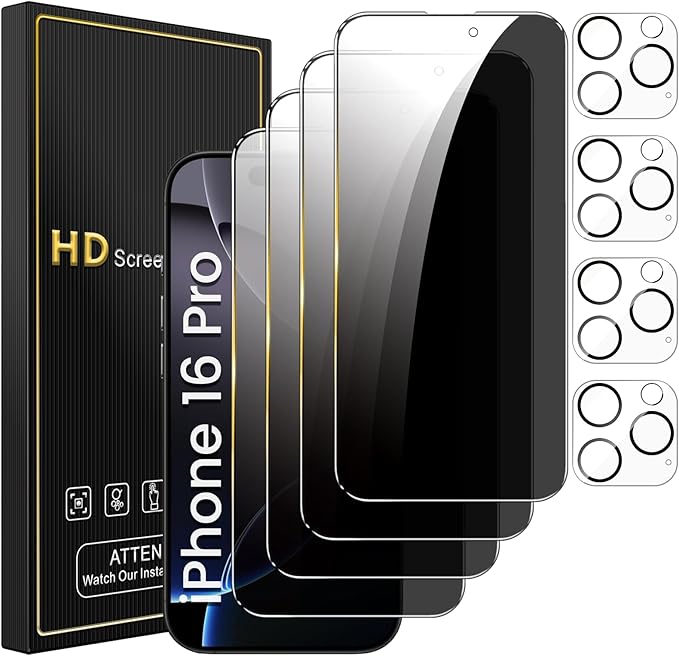 Romkasi 4 Pack Privacy Screen Protector