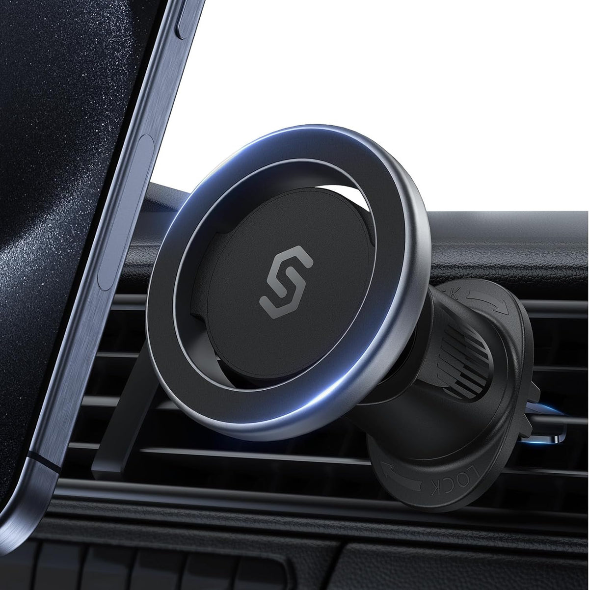 SYNCWIRE for MagSafe Car Mount, Magnetic Phone Holder for Car Air Vent