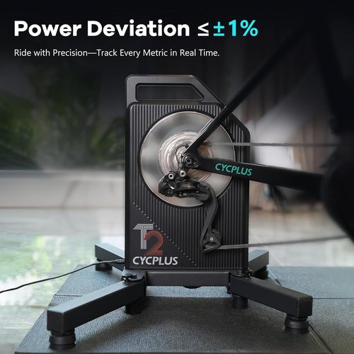 CYCPLUS Smart Bike Trainer - Brushless Motor with Gradient Simulator & Dual Mode Connectivity | Silent Indoor Cycling