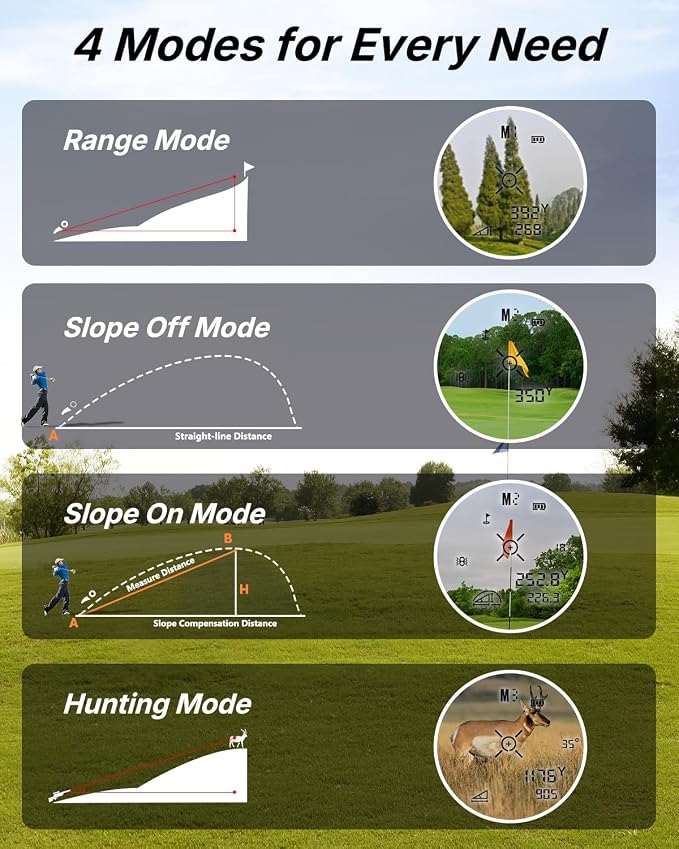 WOSPORTS Golf Rangefinder with Slope