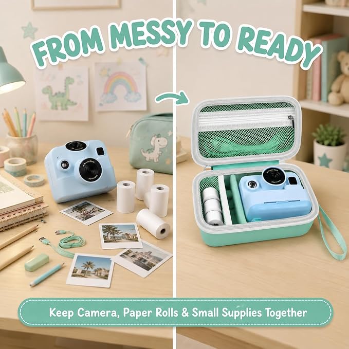 kids Instant Print Camera Case Compatible