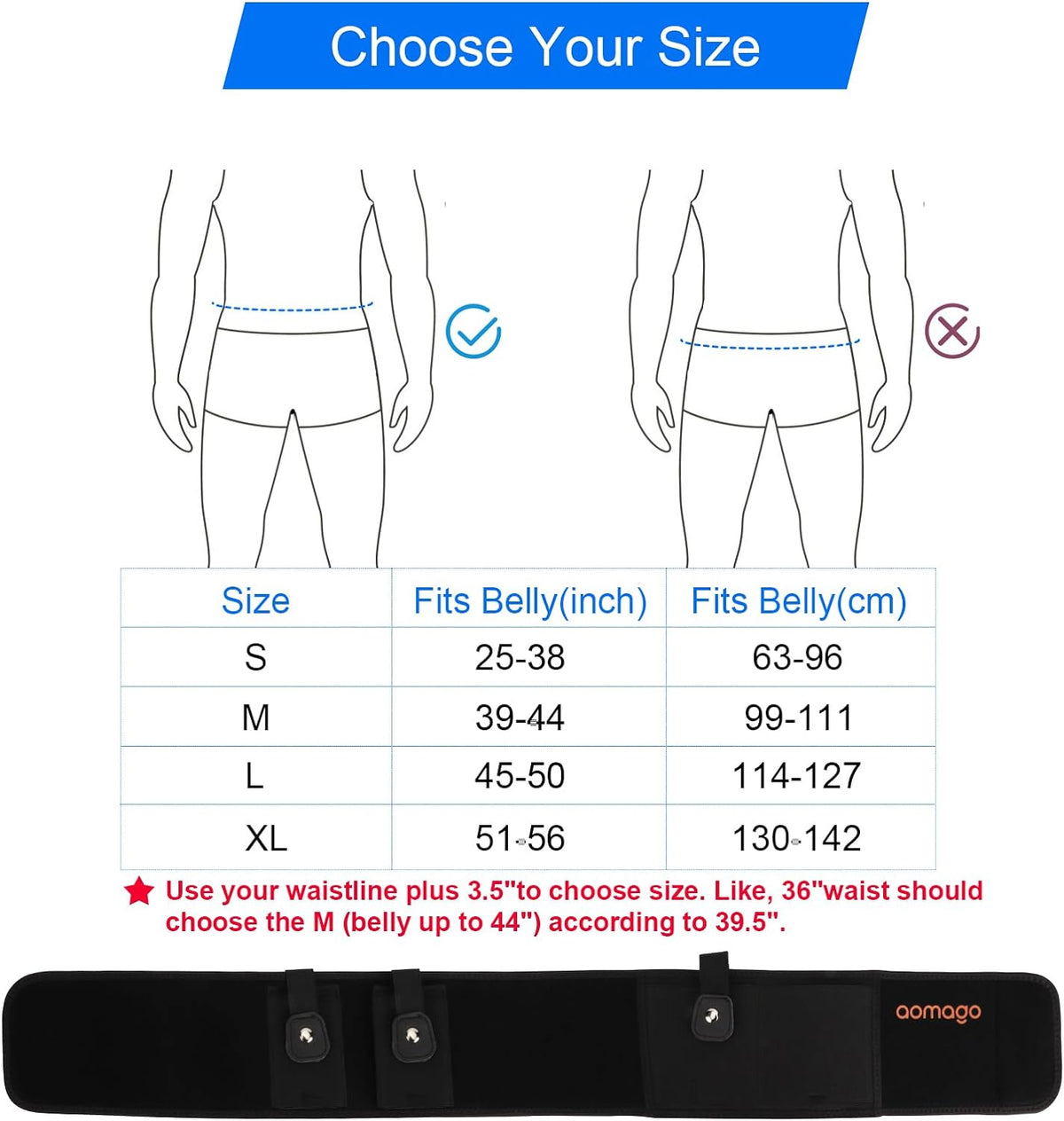 Skiennix Belly Band Holster - Comfortable Neoprene Gun Holster for Glock, Smith & Wesson, Taurus | Fits Most Pistols and Revolvers