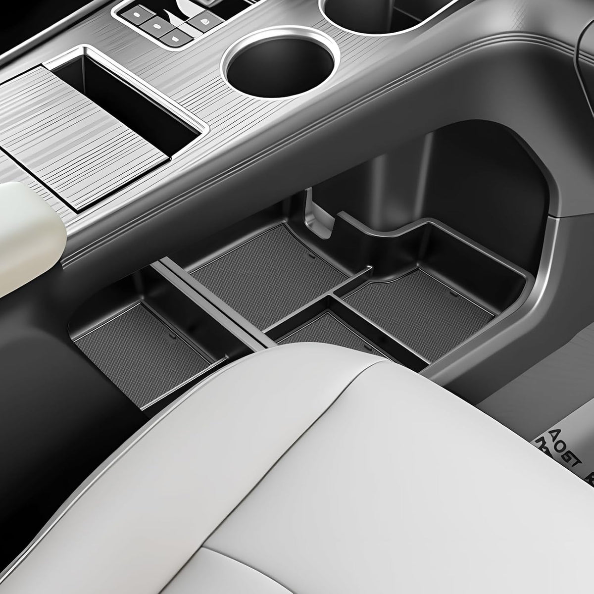 SKTU for 2023 2024 2025 Hyundai Palisade Center Console Organizer 2023 2024 2025 Palisade Console Tray 2024 2025 Palisade Storage Box Hyundai Palisade 2023 2024 2025 Accessories with Coin Holder (Red)